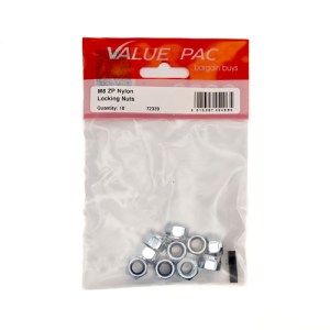 Value Pack® M8 ZP Nylon Locking Nuts