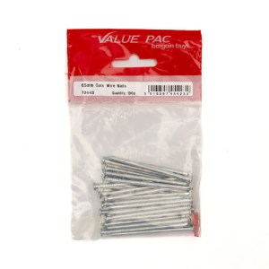 Value Pack® 65mm Galv Wire Nails 100g