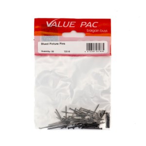 Value Pack® Blued Picture Pins 50pk