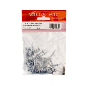 Value PackĀ® 1 1/4" x 6 Pozi CSK ZP Twin Screws 36pk