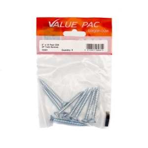 Value PackĀ® 2" x 12 Pozi CSK ZP Twin Screws