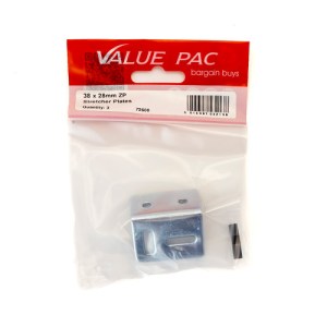 Value Pack® 38 x 28mm ZP Stretcher Plate 3pk