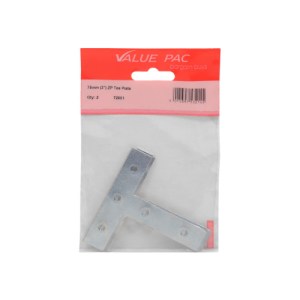 Value PackĀ® 75mm (3") ZP Tee Plate 1pk