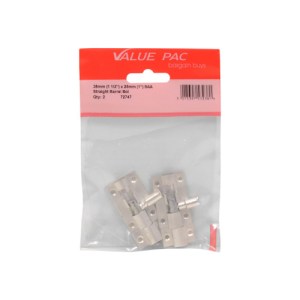 Value PackĀ® 38mm (1 1/2") x 25mm (1") SAA Straight Barrel Bolt 2pk