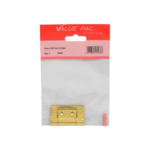 Value PackĀ® 50mm EB Flush Hinges 1pr
