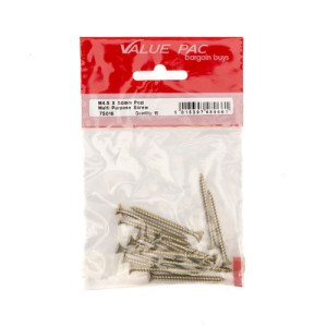 Value Pack® M4.5 x 50mm Pozi CSK Multi Purpose Screws 15Pk