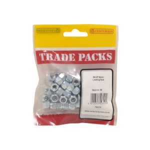 Tradepack® Nylon Locking Nuts, ZP, M6