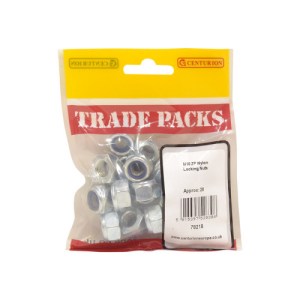 Tradepack® Nylon Locking Nuts, ZP, M10