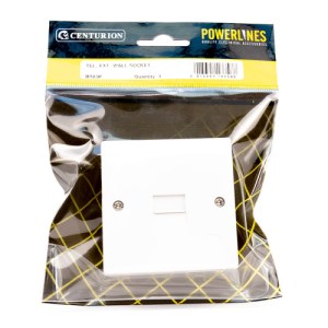 PowerlinesĀ® Surface Mounted Secondary Telephone Wall Socket