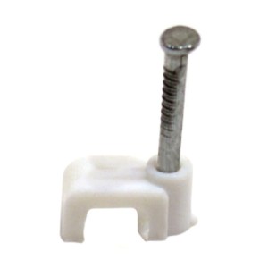 PowerlinesĀ® White Bellwire T+E Cable Clips