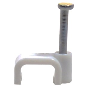 Powerlines® White T+E Cable Clips 1.00/1.5mm