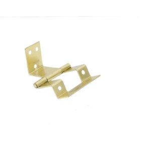 CenturionĀ® Double Cranked Steel Flush Hinges, Electro Brassed, 60mm x 16mm