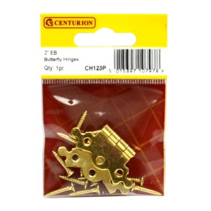 CenturionĀ® 50mm (2") EB Butterfly Hinge (1 pair)