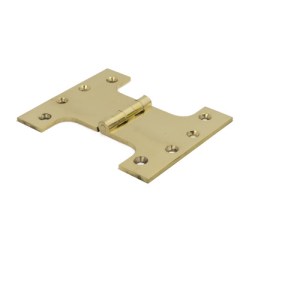 CenturionĀ® 100mm (4") x 75mm (3") x 125mm (5") x 4mm (1/8") PB Parliament Hinge (1 pair)