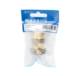 Plumbing SolutionsĀ® 15mm x 1/2 Thread Compression Male Coupling
