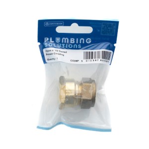 Plumbing Solutions® Brass Compression Male Elbow, 15mm x 1/2"