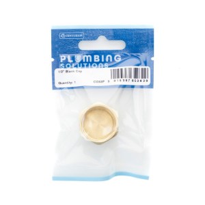 Plumbing Solutions® 1/2" Brass Blank Cap