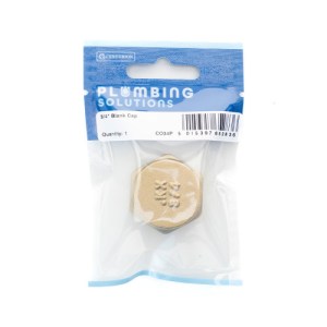 Plumbing Solutions® 3/4" Brass Blank Cap