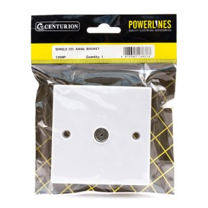 Powerlines® Single Coaxial Socket