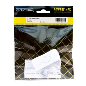 PowerlinesĀ® 2 Amp White Inline Switch