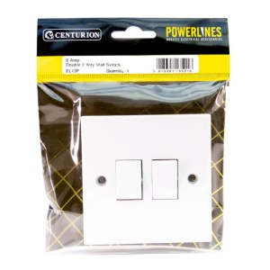 PowerlinesĀ® 10 Amp Double 2 Way Wall Switch