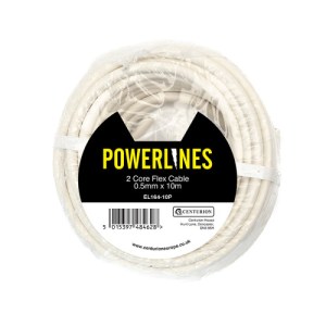 Powerlines® 0.5mm 2 Core Flat Flex Cable, 10m