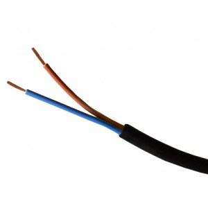 Powerlines® 0.5mm 2 Core Round Flex Cable, 100m