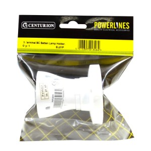PowerlinesĀ® 3 Terminal BC Batten Lamp Holder