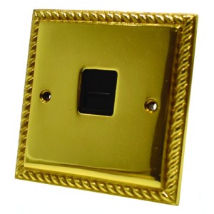 CenturionĀ® Georgian Brass Secondary Phone Socket