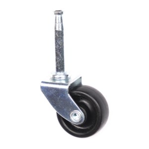 Centurion® Single Wheel Castors - Peg Fix, 31mm, Silver/Black