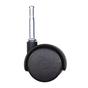 Centurion® Twin Wheel Castors - Peg Fix, 40mm, Silver/Black