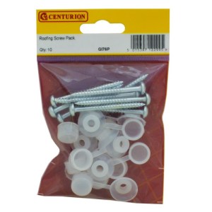 CenturionĀ® Corrugated Roofing Screw, Zinc Plated