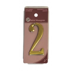 Initial MonogramĀ® 2" Gold Effect Numeral 2