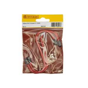 CenturionĀ® 100mm PVC Covered 'S' Hooks (Pack of 2)