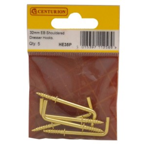 CenturionĀ® 32mm EB Shouldered Dresser Hooks (Pack of 5)