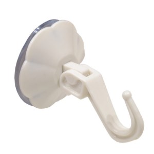 CenturionĀ® 50mm White Plastic Lever Suction Hooks (20)