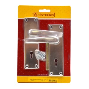 CenturionĀ® Cambridge Lever Lock Set, Polished Anodised Aluminium, 150mm x 43mm