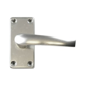 CenturionĀ® Cambridge Lever Latch Set, Polished Anodised Aluminium, 89mm x 43mm