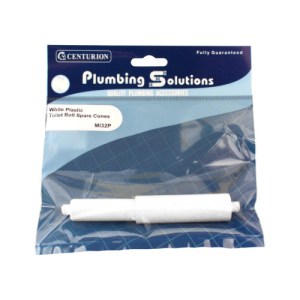 Plumbing Solutions® Toilet Roll Holder Spare Plastic Cones, White