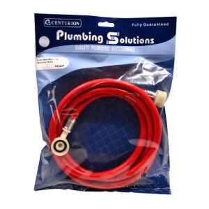 Plumbing Solutions® Washing Machine Inlet Hose, 2.5m Red