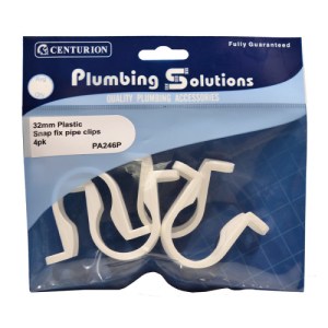 Plumbing Solutions® 32mm Pipe Clips