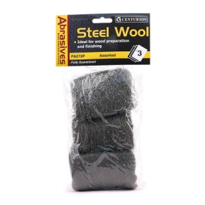 Centurion® Abrasives Steel Wire Wool, Assorted (Pack of 3)