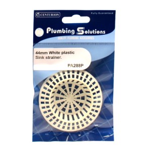 Plumbing Solutions® White Plastic Sink Strainer, 1 3/4"
