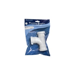 Plumbing Solutions® Push Fit Swept Tee, 40mm