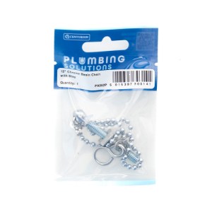 Plumbing Solutions® Chrome Plated Sink / Basin Ball Chain & Stay, 300mm