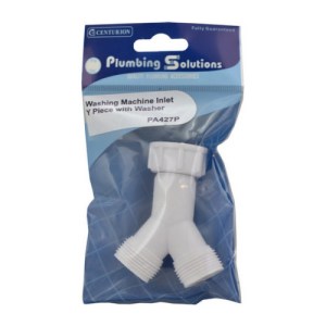 Plumbing Solutions® Washing Machine Inlet Y Piece, 3.4"