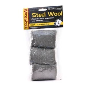 Centurion® Abrasives Steel Wire Wool, 000 Fine (Pack of 3)