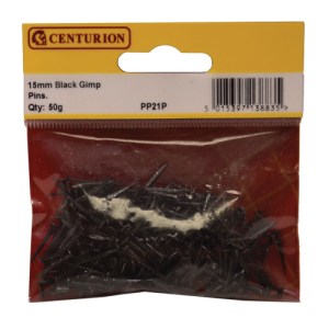 Centurion® Gimp Pins, 15mm, Black