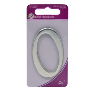 Initial MonogramĀ® 2 1/2" Silver Effect Pullman Numeral 0