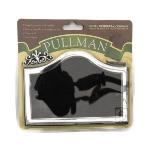 Initial MonogramĀ® 26 x 13cm Black/Silver Pullman Blank